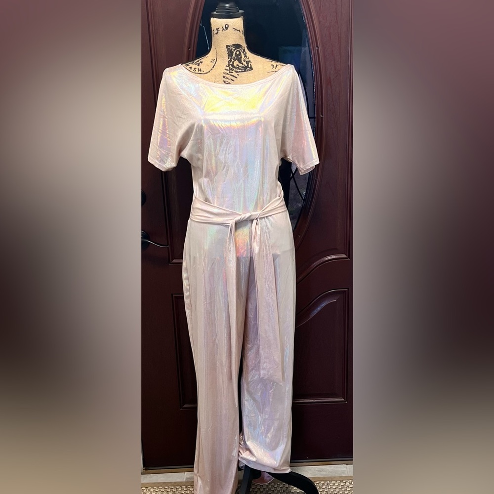 Pink silver jumpsuit